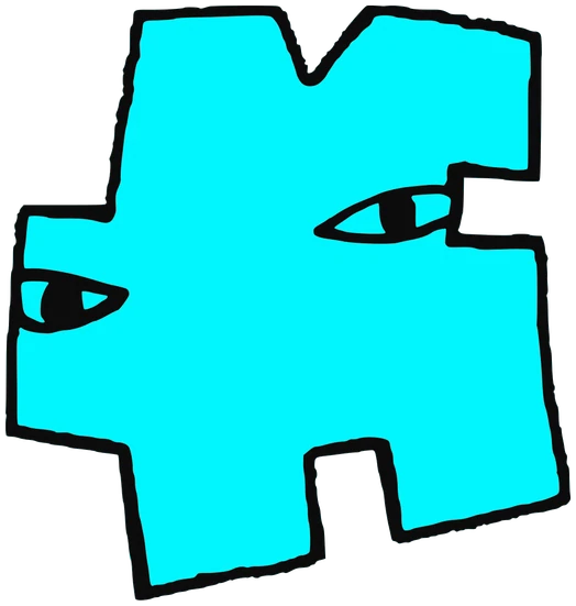 Acey, Tata #0002: a cyan Tareco Tata, hand-drawn by Marcelo and Noel Morera (Tata 1000 Faces)