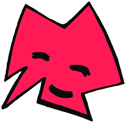 Alvida, Tata #0005: a red Star Tata, hand-drawn by Marcelo and Noel Morera (Tata 1000 Faces)