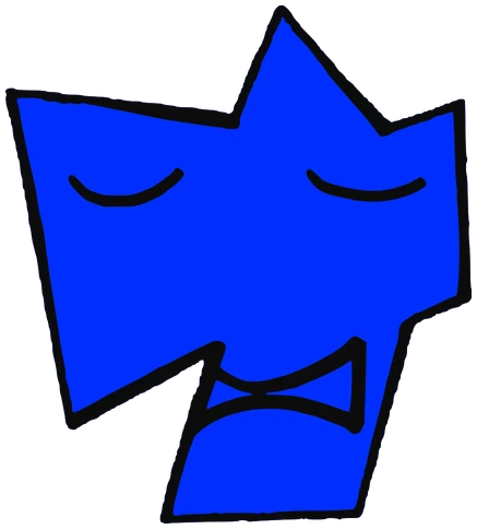 Corno, Tata #0012: a dark blue Tareco Tata, hand-drawn by Marcelo and Noel Morera (Tata 1000 Faces)