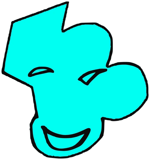 Bindi, Tata #0018: a cyan Latinx Tata, hand-drawn by Marcelo and Noel Morera (Tata 1000 Faces)