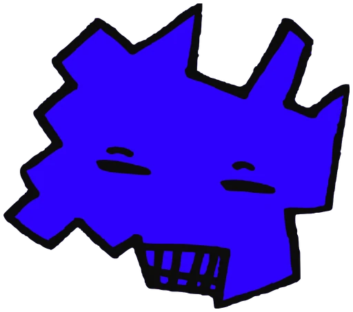 Carlito, Tata #0019: a dark blue Latinx Tata, hand-drawn by Marcelo and Noel Morera (Tata 1000 Faces)
