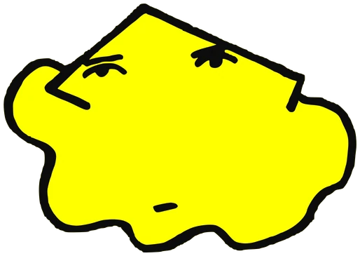 Bob, Tata #0038: a yellow Latinx Tata, hand-drawn by Marcelo and Noel Morera (Tata 1000 Faces)