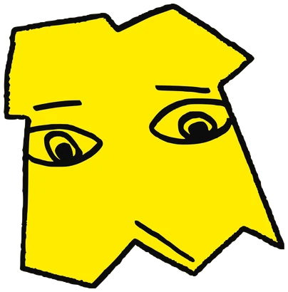 Mosnu, Tata #0067: a yellow Tareco Tata, hand-drawn by Marcelo and Noel Morera (Tata 1000 Faces)