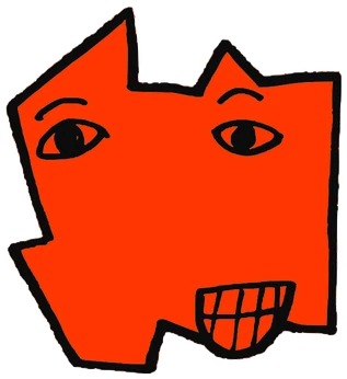 Ava, Tata #0078: a orange Tareco Tata, hand-drawn by Marcelo and Noel Morera (Tata 1000 Faces)