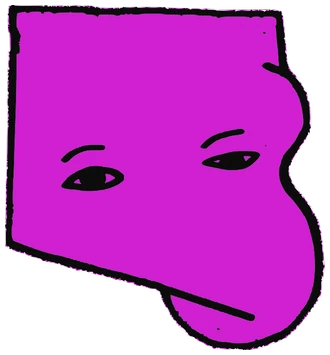 Derrek, Tata #0085: a pink Latinx Tata, hand-drawn by Marcelo and Noel Morera (Tata 1000 Faces)