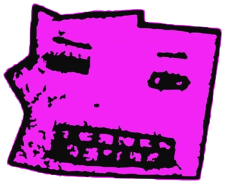 Goron, Tata #0087: a static Tareco Tata, hand-drawn by Marcelo and Noel Morera (Tata 1000 Faces)
