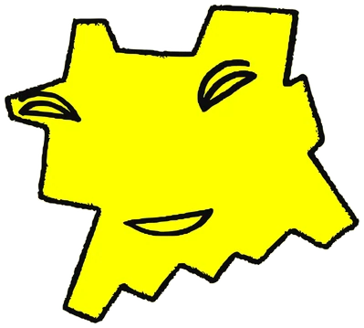 Eddy, Tata #0114: a yellow Latinx Tata, hand-drawn by Marcelo and Noel Morera (Tata 1000 Faces)