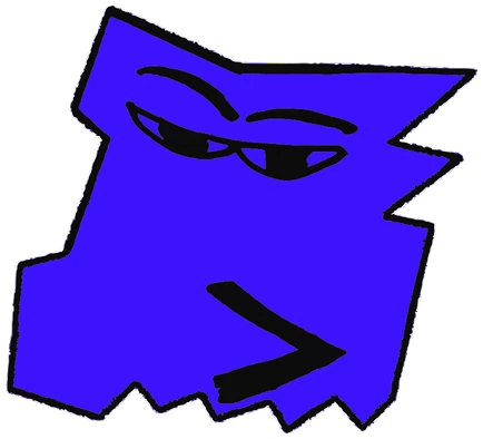 Dos Puntos Uve, Tata #0121: a blue Latinx Tata, hand-drawn by Marcelo and Noel Morera (Tata 1000 Faces)