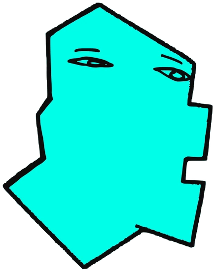 Irepelusa, Tata #0125: a blue Tareco Tata, hand-drawn by Marcelo and Noel Morera (Tata 1000 Faces)