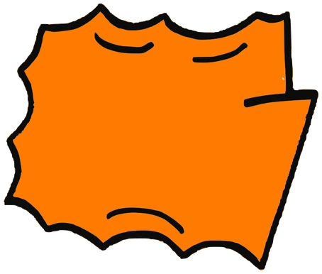 ER-C20, Tata #0126: a orange Star Tata, hand-drawn by Marcelo and Noel Morera (Tata 1000 Faces)