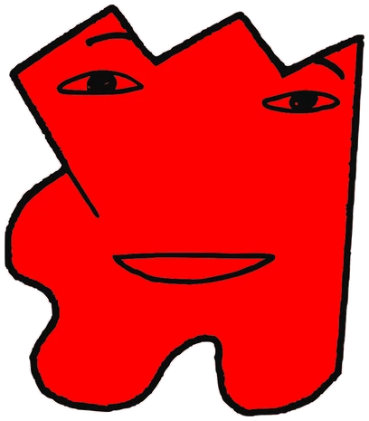 Espresso, Tata #0127: a red Latinx Tata, hand-drawn by Marcelo and Noel Morera (Tata 1000 Faces)