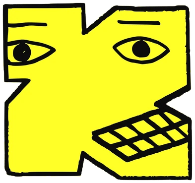 Cuadro, Tata #0150: a yellow Tareco Tata, hand-drawn by Marcelo and Noel Morera (Tata 1000 Faces)