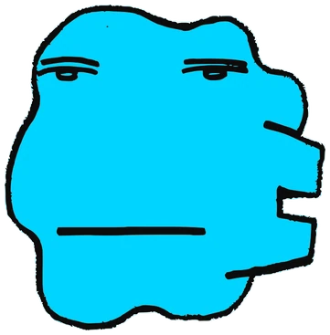 Cenm, Tata #0165: a blue Latinx Tata, hand-drawn by Marcelo and Noel Morera (Tata 1000 Faces)