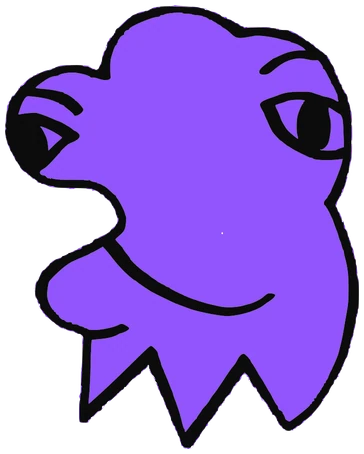 Kargo, Tata #0173: a purple Latinx Tata, hand-drawn by Marcelo and Noel Morera (Tata 1000 Faces)