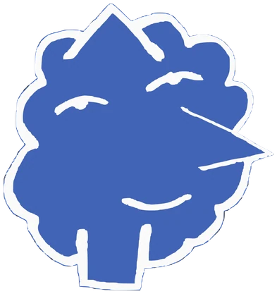 Cotton, Tata #0176: a blue Latinx Tata, hand-drawn by Marcelo and Noel Morera (Tata 1000 Faces)