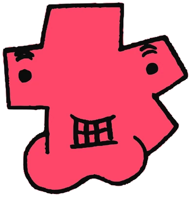 Peter Griffin, Tata #0178: a pink Latinx Tata, hand-drawn by Marcelo and Noel Morera (Tata 1000 Faces)