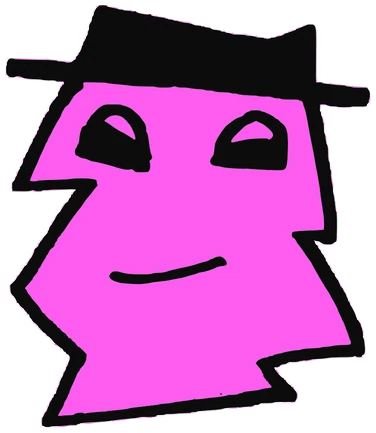 Marcelo, Tata #0186: a pink Tareco Tata, hand-drawn by Marcelo and Noel Morera (Tata 1000 Faces)