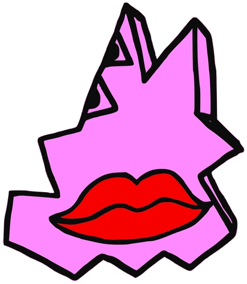 Tonga, Tata #0201: a pink Star Tata, hand-drawn by Marcelo and Noel Morera (Tata 1000 Faces)