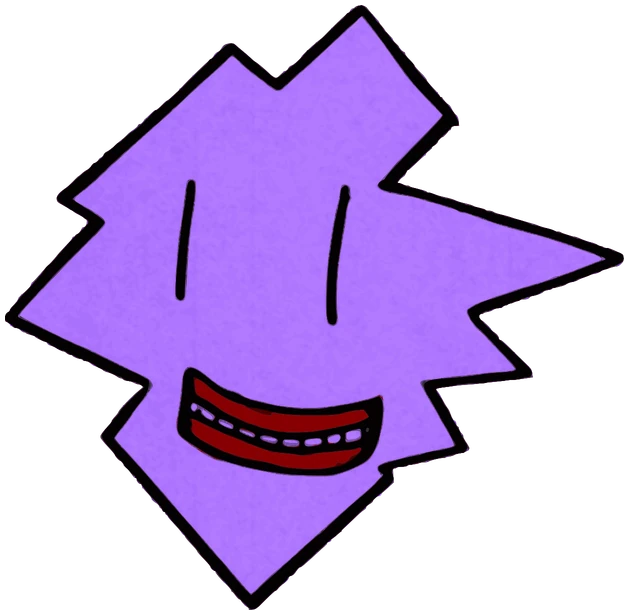 Loten, Tata #0203: a purple Star Tata, hand-drawn by Marcelo and Noel Morera (Tata 1000 Faces)