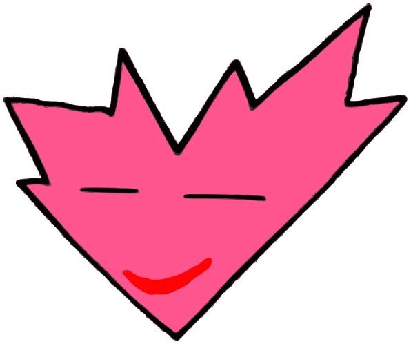 Forrest Gump, Tata #0204: a pinkish Star Tata, hand-drawn by Marcelo and Noel Morera (Tata 1000 Faces)