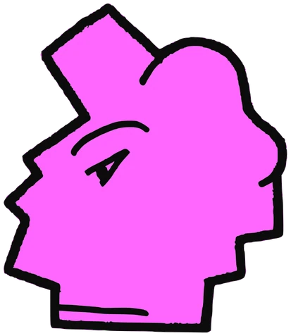 Marlin, Tata #0212: a pink Latinx Tata, hand-drawn by Marcelo and Noel Morera (Tata 1000 Faces)