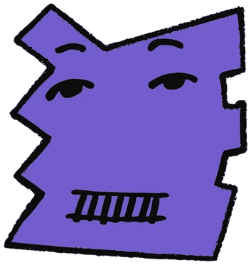 Season To, Tata #0249: a purple Tareco Tata, hand-drawn by Marcelo and Noel Morera (Tata 1000 Faces)