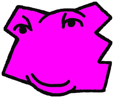 Four, Tata #0254: a pink Latinx Tata, hand-drawn by Marcelo and Noel Morera (Tata 1000 Faces)