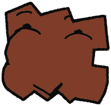 Namuk, Tata #0257: a brown Tareco Tata, hand-drawn by Marcelo and Noel Morera (Tata 1000 Faces)