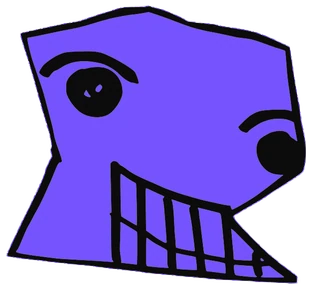 Chriss, Tata #0276: a purple Tareco Tata, hand-drawn by Marcelo and Noel Morera (Tata 1000 Faces)