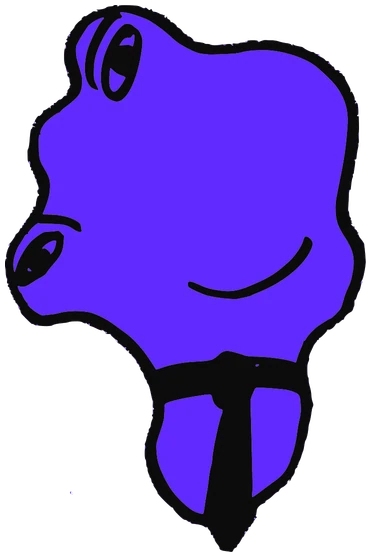 Tearr, Tata #0290: a purple Amoeba Tata, hand-drawn by Marcelo and Noel Morera (Tata 1000 Faces)