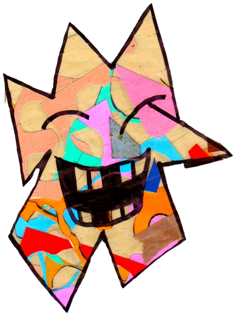 Krek, Tata #0308: a mosaic Star Tata, hand-drawn by Marcelo and Noel Morera (Tata 1000 Faces)