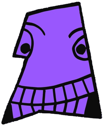 S Brun, Tata #0311: a purple Tareco Tata, hand-drawn by Marcelo and Noel Morera (Tata 1000 Faces)