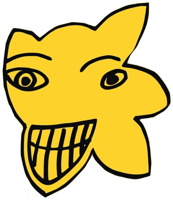 Smith, Tata #0319: a yellow Star Tata, hand-drawn by Marcelo and Noel Morera (Tata 1000 Faces)