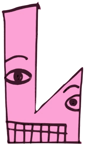 Lotus, Tata #0330: a pink Tareco Tata, hand-drawn by Marcelo and Noel Morera (Tata 1000 Faces)