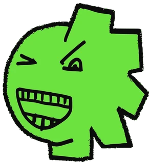Bugs, Tata #0340: a green Latinx Tata, hand-drawn by Marcelo and Noel Morera (Tata 1000 Faces)