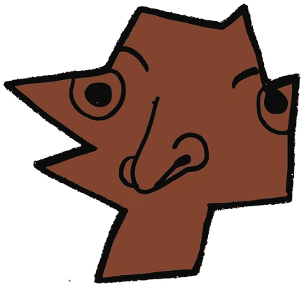Smek, Tata #0345: a brown Latinx Tata, hand-drawn by Marcelo and Noel Morera (Tata 1000 Faces)