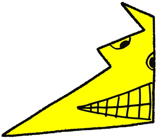 Keoo, Tata #0353: a yellow Tareco Tata, hand-drawn by Marcelo and Noel Morera (Tata 1000 Faces)