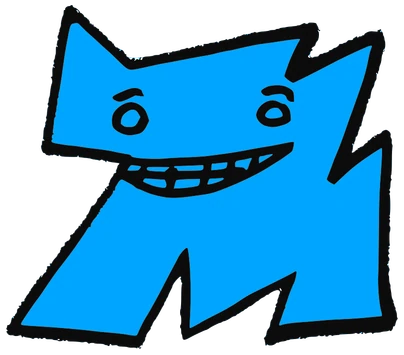 Max, Tata #0359: a blue Tareco Tata, hand-drawn by Marcelo and Noel Morera (Tata 1000 Faces)