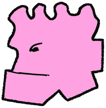 Big G, Tata #0364: a purple Star Tata, hand-drawn by Marcelo and Noel Morera (Tata 1000 Faces)