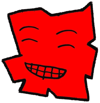 Consin, Tata #0370: a red Tareco Tata, hand-drawn by Marcelo and Noel Morera (Tata 1000 Faces)
