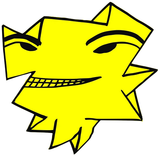 Meta Versa, Tata #0380: a yellow Latinx Tata, hand-drawn by Marcelo and Noel Morera (Tata 1000 Faces)