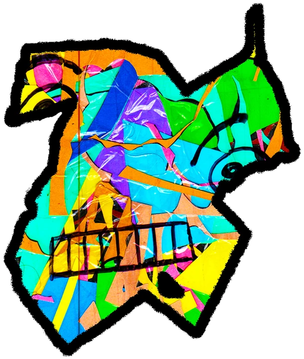 Nova Tango, Tata #0383: a mosaic Latinx Tata, hand-drawn by Marcelo and Noel Morera (Tata 1000 Faces)