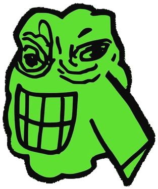 Kong, Tata #0392: a green Latinx Tata, hand-drawn by Marcelo and Noel Morera (Tata 1000 Faces)