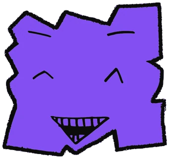 Lapraz, Tata #0394: a purple Tareco Tata, hand-drawn by Marcelo and Noel Morera (Tata 1000 Faces)