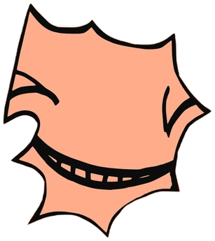 Starrison, Tata #0395: a salmon Star Tata, hand-drawn by Marcelo and Noel Morera (Tata 1000 Faces)