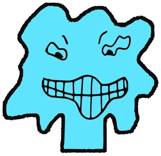 Emin Kon, Tata #0403: a cyan Tareco Tata, hand-drawn by Marcelo and Noel Morera (Tata 1000 Faces)