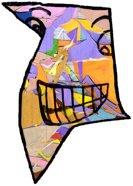 Xeto, Tata #0414: a mosaic Tareco Tata, hand-drawn by Marcelo and Noel Morera (Tata 1000 Faces)