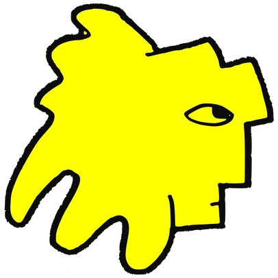 MonteZuma, Tata #0416: a yellow Latinx Tata, hand-drawn by Marcelo and Noel Morera (Tata 1000 Faces)