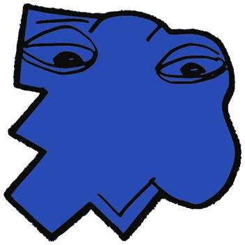 Yezzi, Tata #0417: a blue Latinx Tata, hand-drawn by Marcelo and Noel Morera (Tata 1000 Faces)