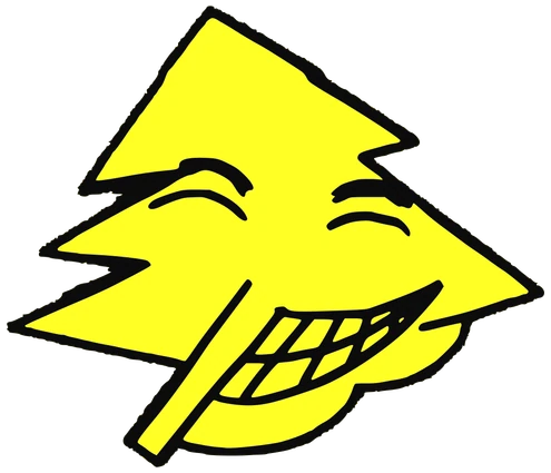 Perry the Platypus, Tata #0421: a yellow Star Tata, hand-drawn by Marcelo and Noel Morera (Tata 1000 Faces)